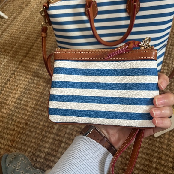Dooney & Bourke Sullivan Striped Satchel and Wristlet - Picture 2 of 9